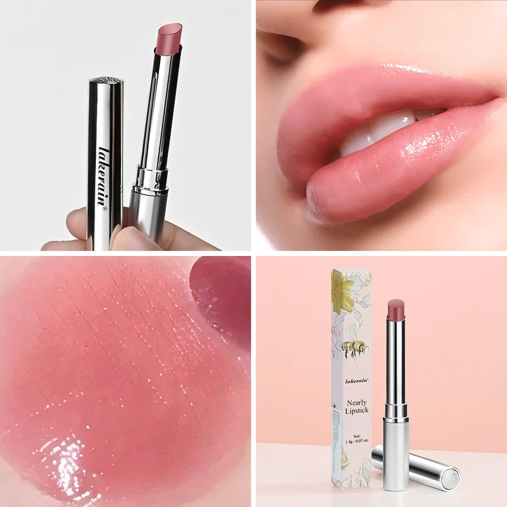 Honey Lipstick Honey Tinted Lip Balm Pink Lipstick Powerful Lip Repulper Lip Brightening for Dark Lips Exfoliating Care