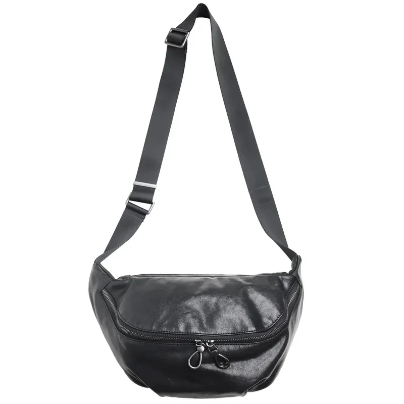 Handmade Women Chest Bag Natural Cowhide Leather Single Crossbody Bags Cool Handsome Unisex Couple Locomotive Saddle Pack 2026