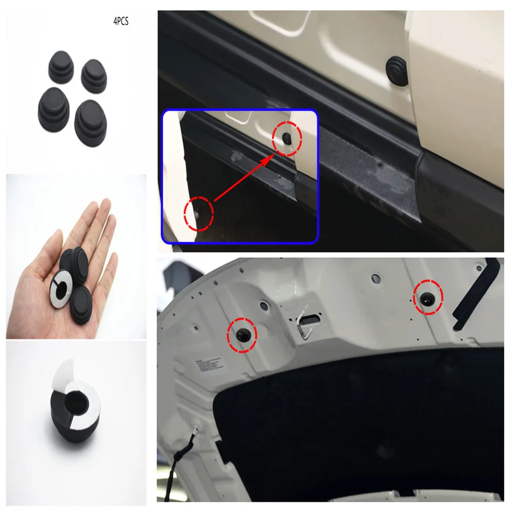 Car shock absorber silicone pad Silica gel anti-vibration pad for door shock absorption Trunk hood multifunctional accessories