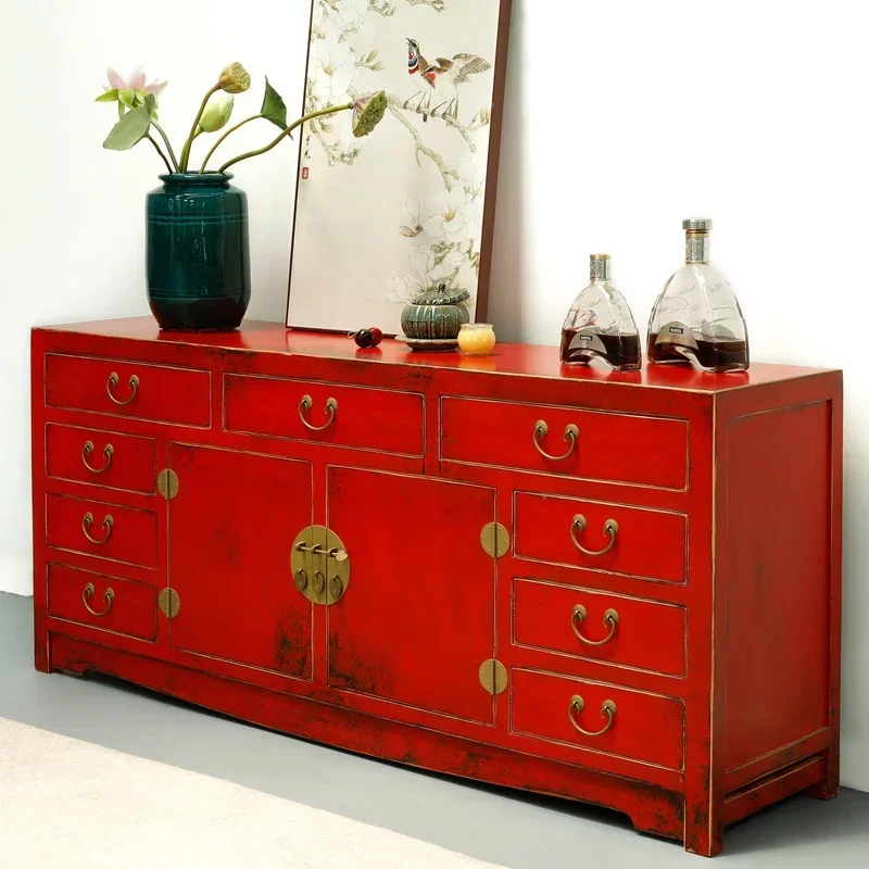 

Retro Distressed Bedroom High Modern Minimalist Storage Organizer Entrance