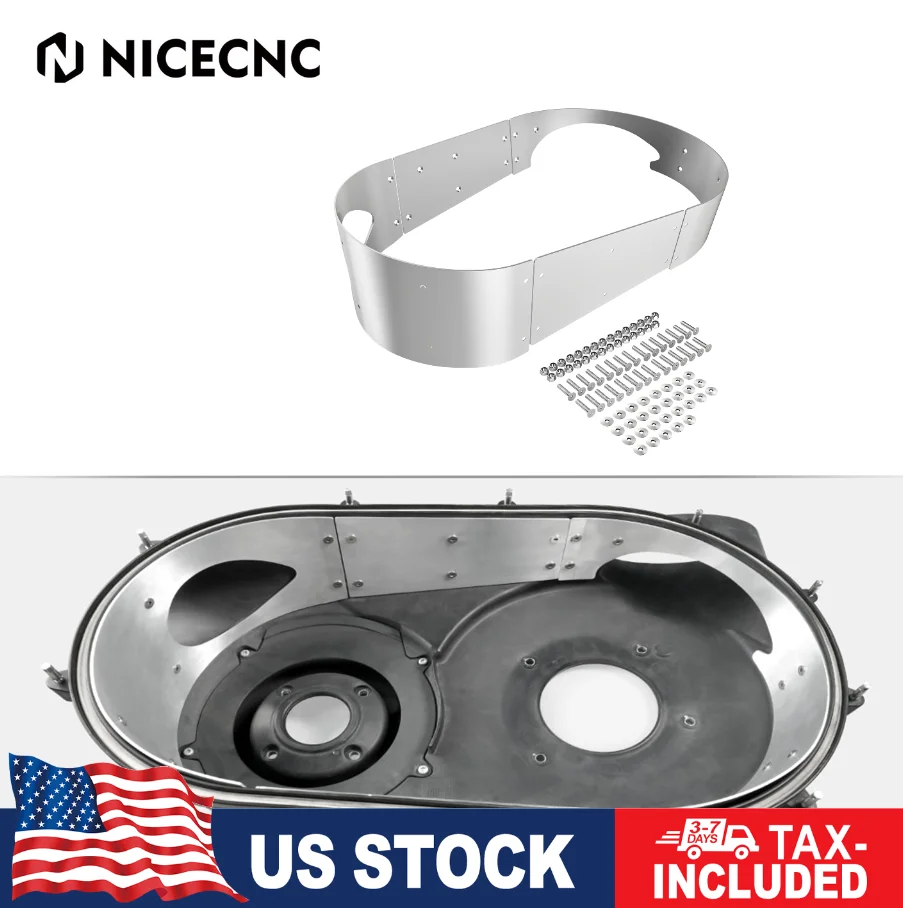 

(US stock) NICECNC UTV X3 Belt Clutch Cover Guard For Can Am Maverick X3 2017-2021 R RR Max Turbo Can-Am Aluminum #420212605