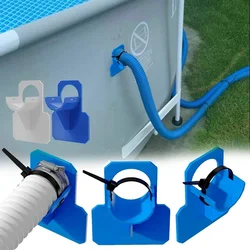 Swimming Pool Pipe Holder Mount Supports Pipes 30-38mm for Intex Bestway Ground Hose Outlet with Cable Tie Pool Accessories