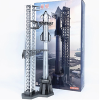 Pre-Order 1/400 Scale SpaceX Dragon Heavy Falcon Starship Rocket Diecast Metal Model Toy