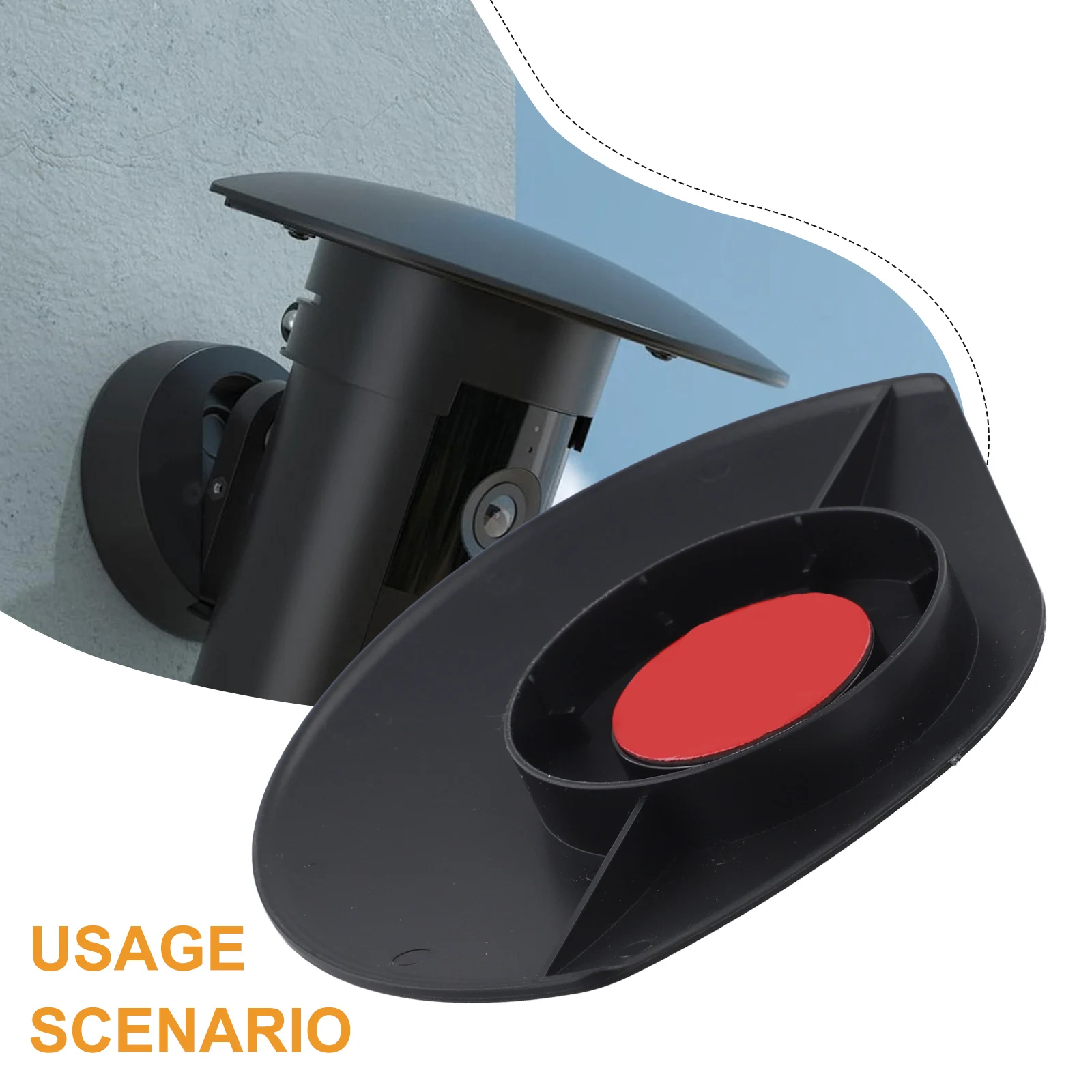 Waterproof & Rainproof Protective Cover Camera Cover For Outdoor Camera Black Wall-Mount Security Camera Protection Case