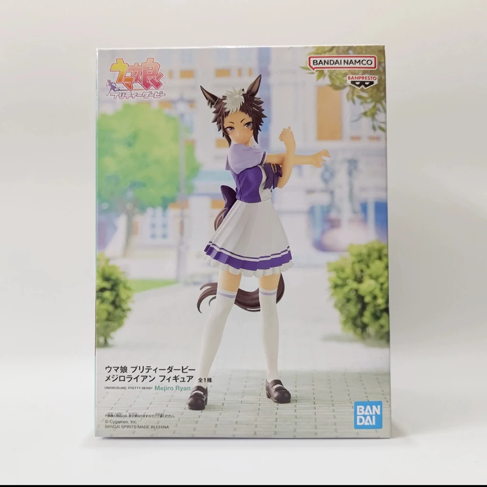 Original Genuine BANDAI BANPRESTO Uma Musume Pretty Derby Mejiro Ryan Anime Figure Boxed Premium Table Ornament Model Toys Gifts