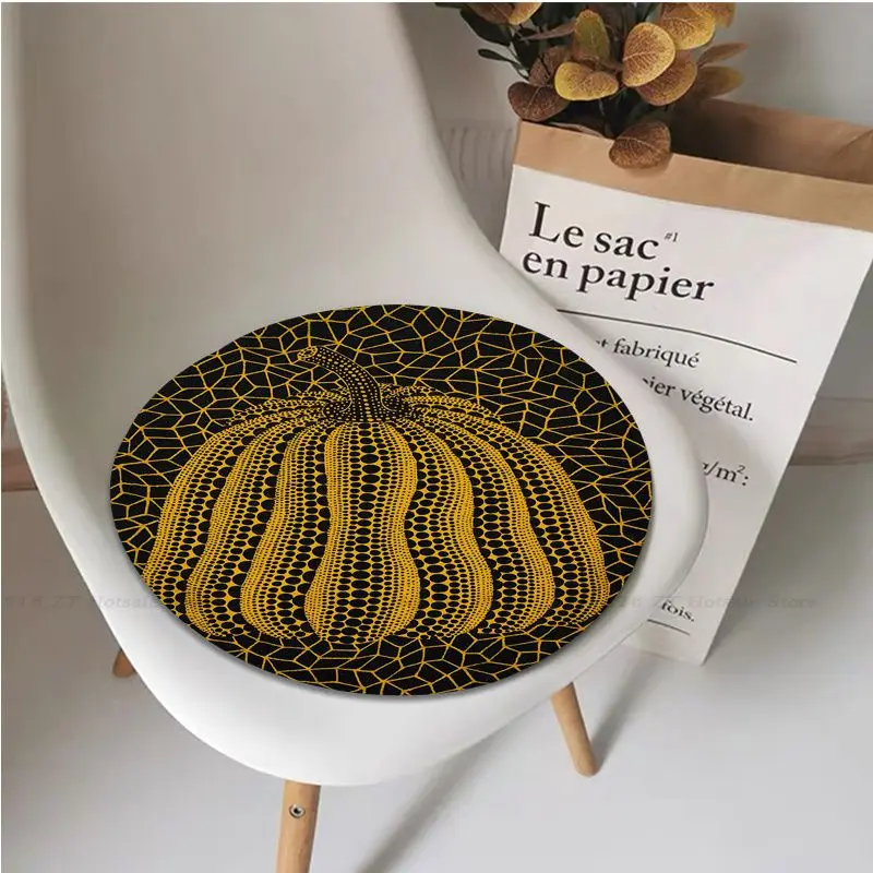 Yayoi Kusama  Nordic Printing Dining Chair Cushion Circular Decoration Seat For Office Desk Cushion Pads