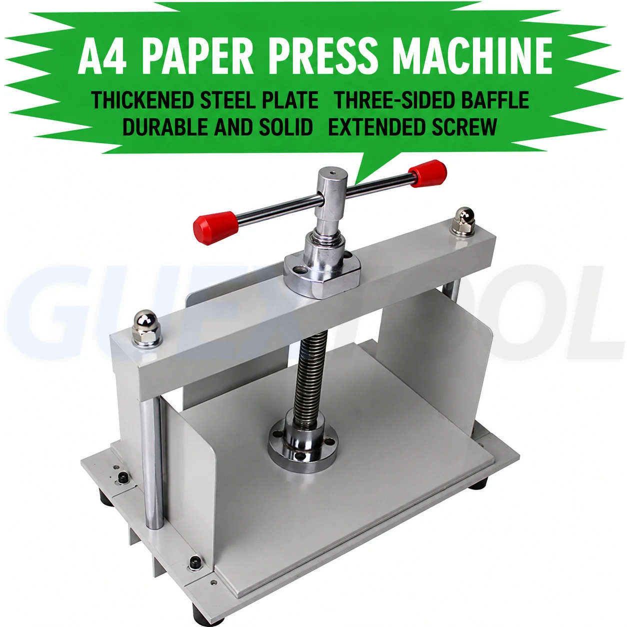 Manual Paper Press Machine A4 Book Press Bookbinding Notes Office Invoice Steel Flattening Machine Heavy Duty Bookbinder view 2