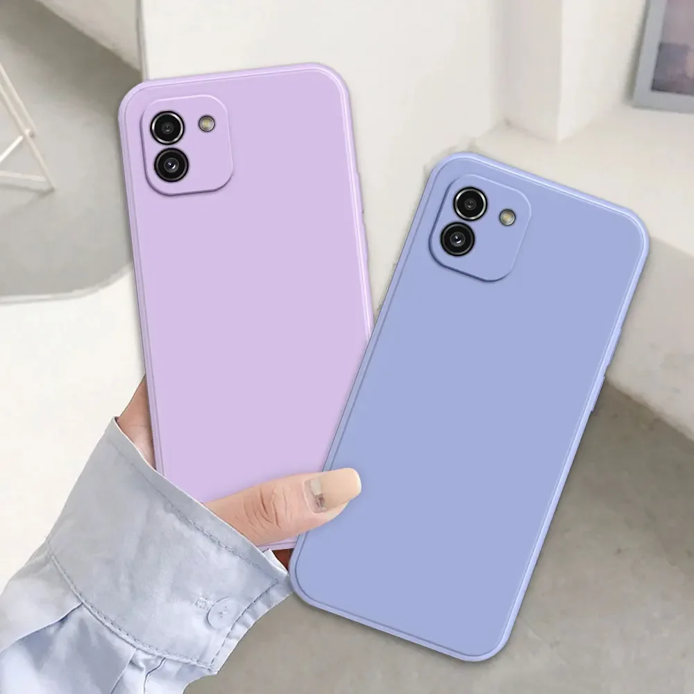 For Samsung A03 Shockproof Case For Samsung Galaxy A03 Core Phone Cases Candy Silicone Soft Back Cover For Samsung A03S Fundas