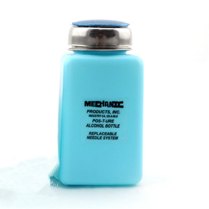 MECHANIC Alcohol Bottle Plastic Liquid Container Anti-static Press Type Splash-proof ESD Fluid Dispenser Storage Cleaner