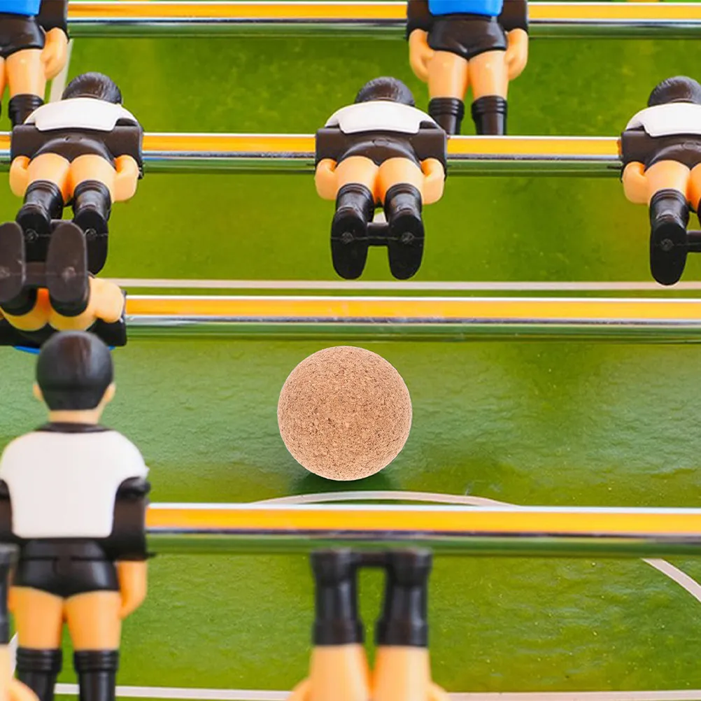 

5Pcs Replacement Wooden Foosball Table Balls Cork Mini Tabletop Foosball Game Parts Accessory Table Cork Balls