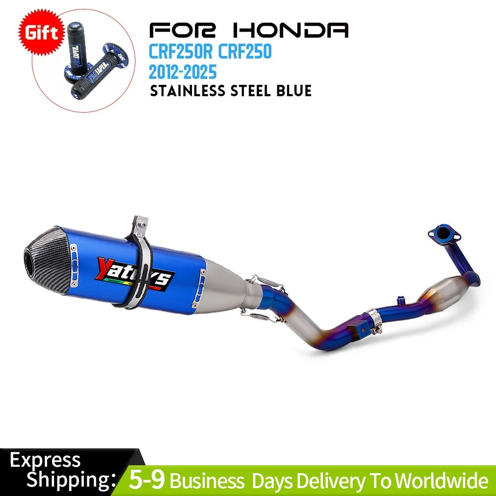 

For Honda CRF250RX 2012-2025 CRF250R Exhaust Pipe With Header Mid Link Pipe Exhaust Systems Exhausts Pipes