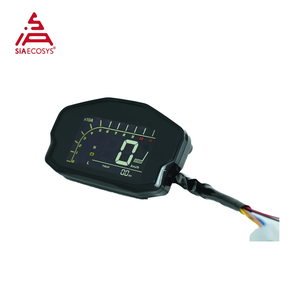 US Warehouse DKD LCD Digital Dashboard Speedometer Display for Electric Scooter Motorcycle Waterproof with LIN/CAN-BUS