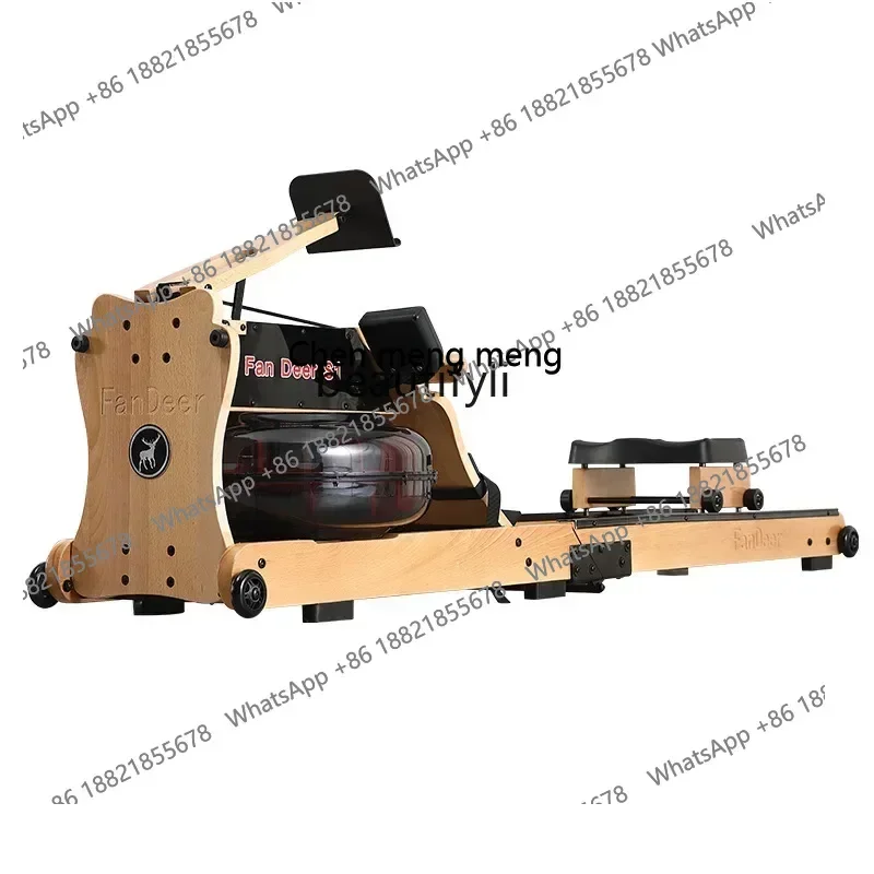 New arrive  Folding Rowing Machine Manufacturers Supply Household Mute Aerobic Exercise Solid Wood Water Resistance Paddle Machi