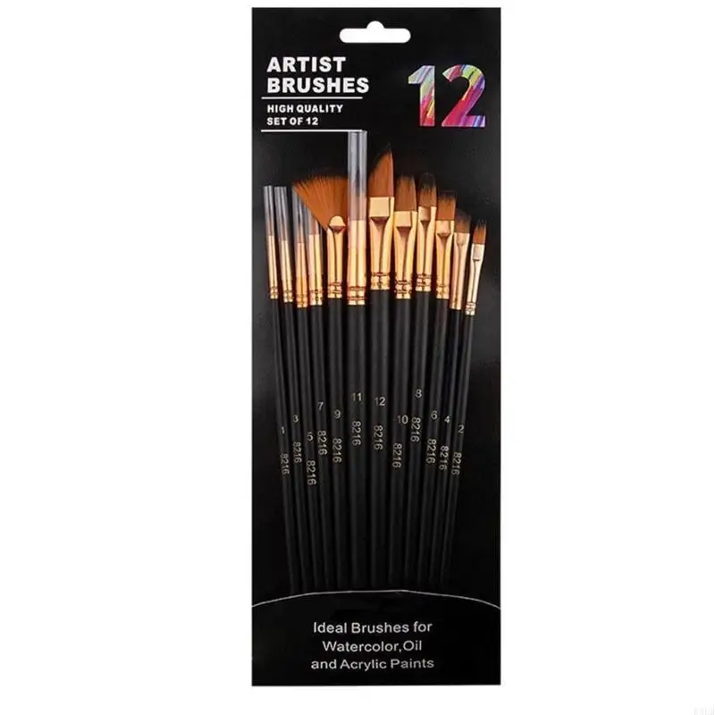 2026-new-12pcs-professional-artist-paint-brush-oil-painting-brushes-for-oil-acrylic