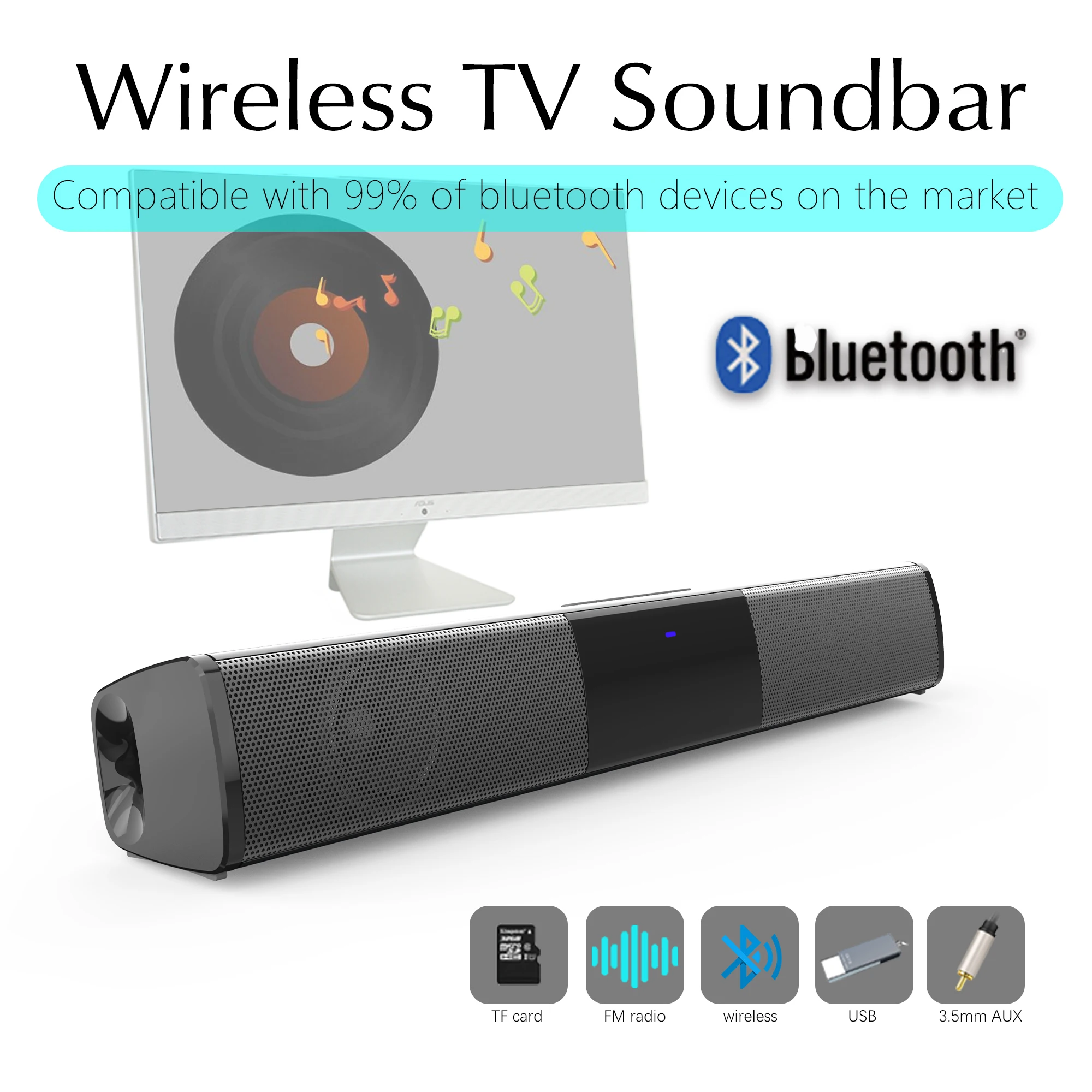 Home Theater Sound System Bluetooth Speaker Computer Speakers For TV Soundbar Box Subwoofer Radio Music Center Boom Box Column