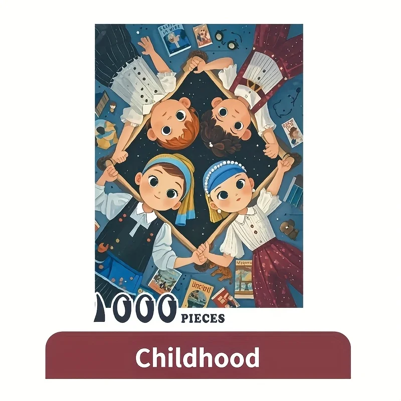 

large thousand puzzle 1000-Piece Family Jigsaw Puzzle for Adults - 70x50cm Large puzzle, Perfect for Birthday Gifts