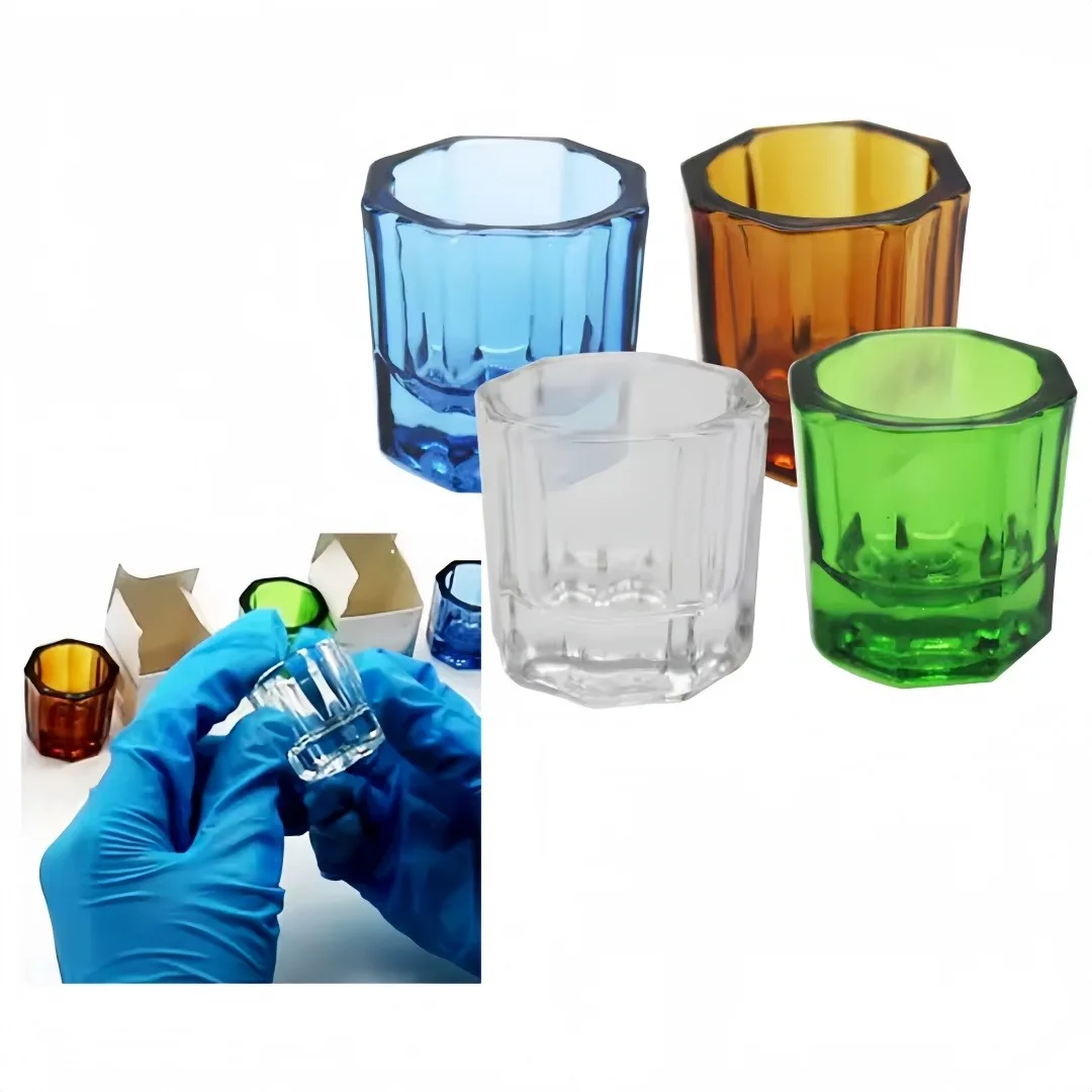 

Стоматологический материал для полости рта, восьмиугольная чашка, многофункциональная цветная клейкая пудра, утолщенная стоматологическая смешивающая стеклянная пудра, жидкая чашка для ногтей