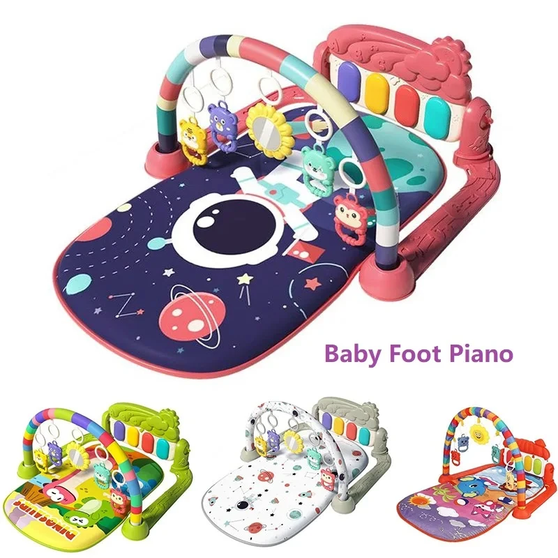 Multifunctionele Baby Fitness Frame Educatieve Deken Gym Pasgeboren Instrument Sussen Piano Speelmatten Vroeg Onderwijs Speelgoed Cadeau