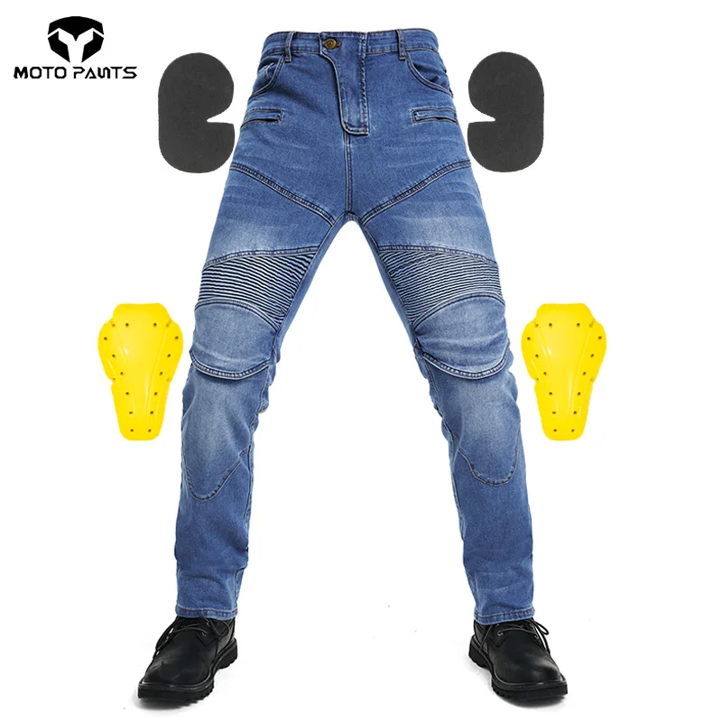 

Защитное снаряжение, комплект из 4 предметов, классические джинсы, брюки для верховой езды, гоночные брюки, мотоциклетные брюки, мужские сезонные брюки, мотоциклетные брюки