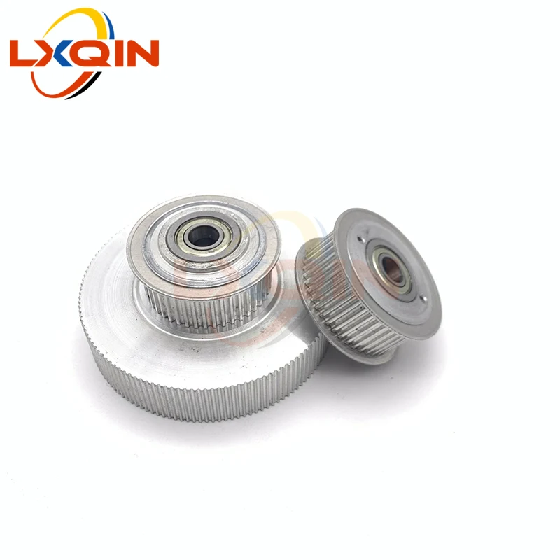 LXQIN printer parts driven/driving pulley single decked pulley one set for Mimaki JV3 JV22 JV33 TS3 CJV30 Eco solvent printer