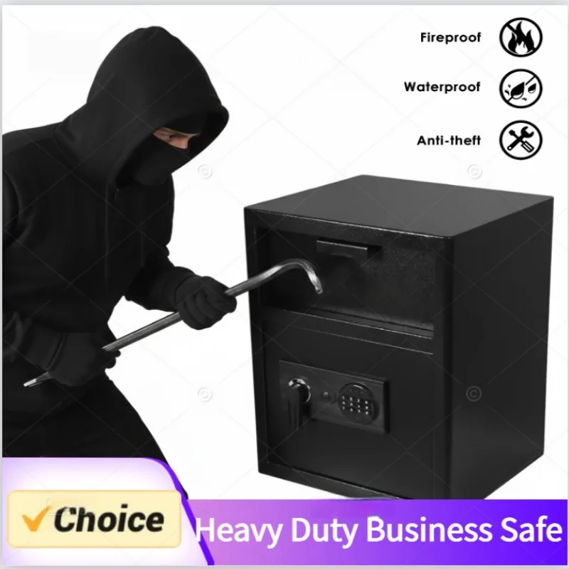 

Electronic Safe Deposit Box With Drop Slot and 2 KeysSecret Hidden Piggy Bank Security Digital Access Two Keys for Store Money G