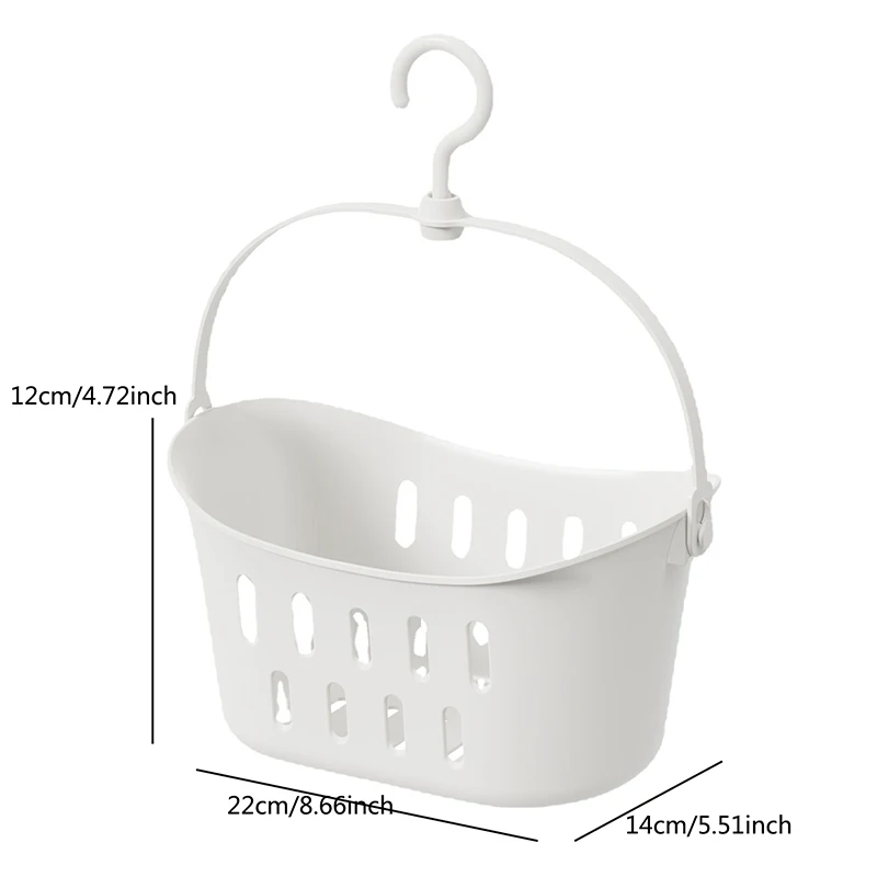 Bathroom Hanging Drain Basket With Rack Shower Storage Sink Holder Hook Kitchen Sundries Hanging Organizer Basket