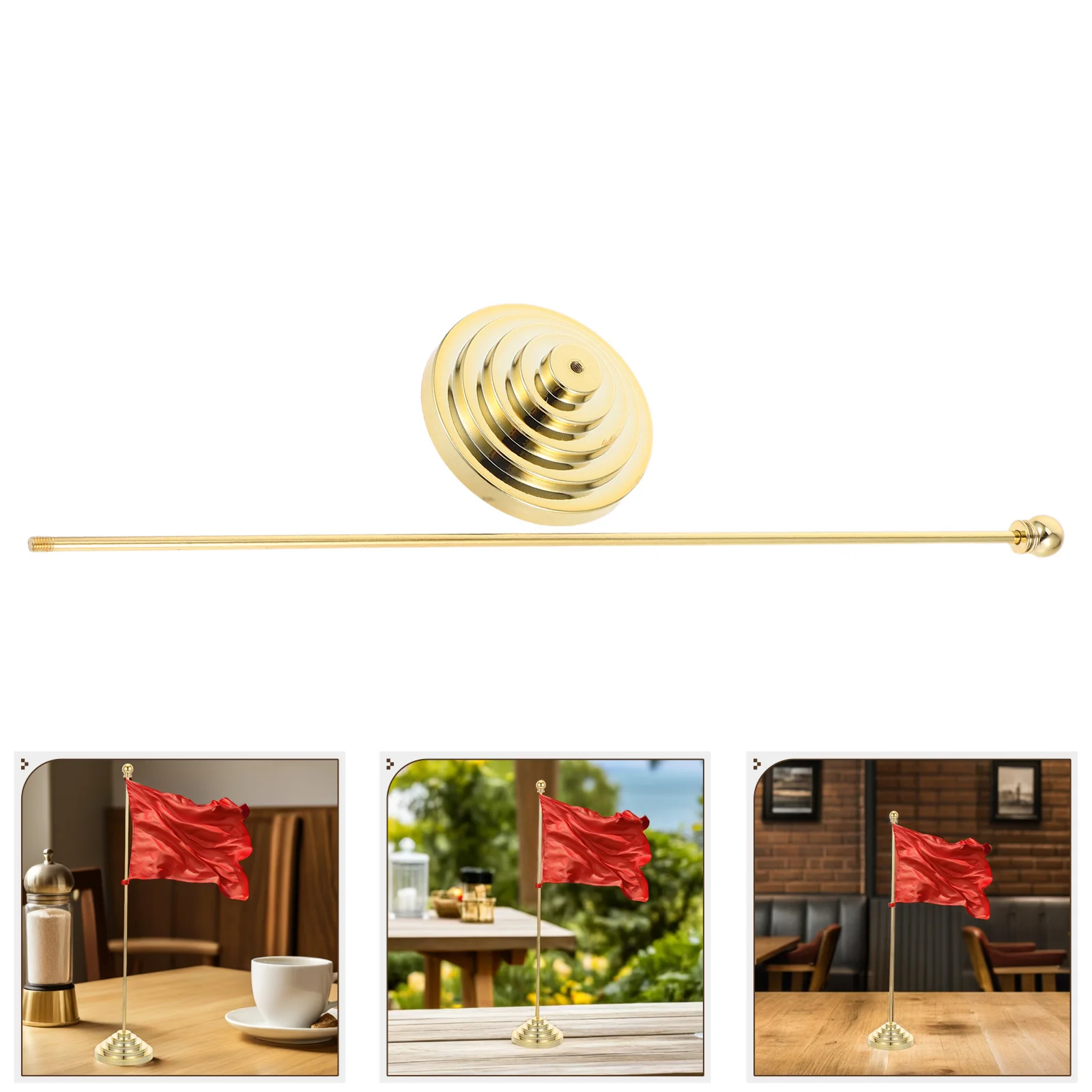 

Desk Holder Iron Plastic Mini Flag Stand For Office Desk Table Top Display Compact Portable Design Conferences Events Business