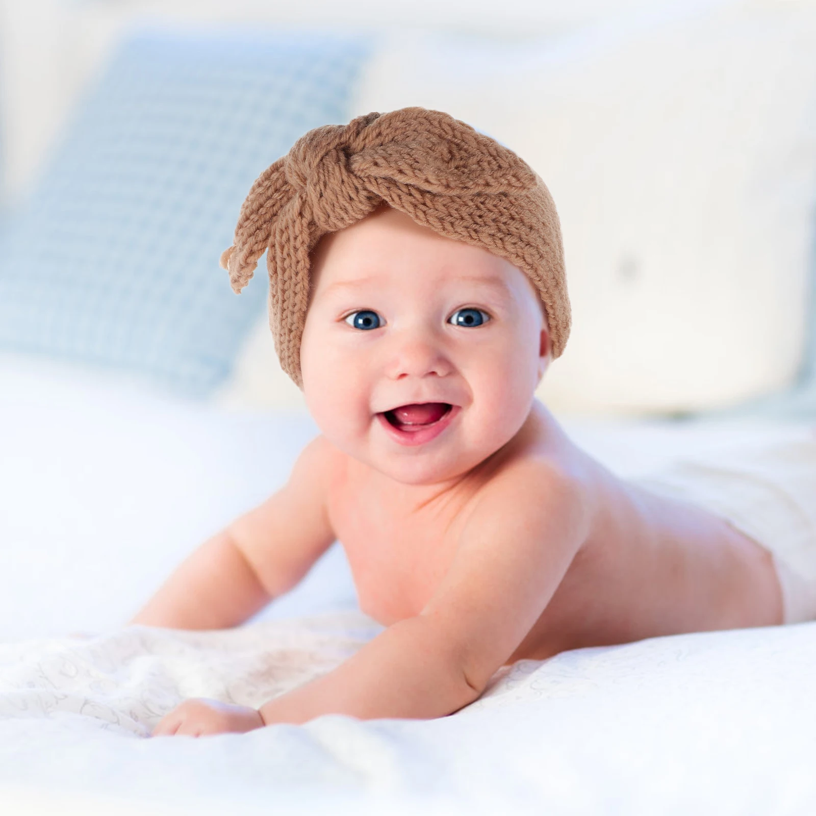 

2Pcs Baby Headbands Bow Knitted Hair Bands for Newborn Toddlers Girls Party Hair Accessories Cute Hairbands Baby Headbands