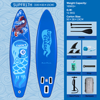 FunWater Inflatable Stand Up Paddle Board Ultra-Light Cruise Surf Sup Board Non-Slip Water Sport Paddling Board with Accessory