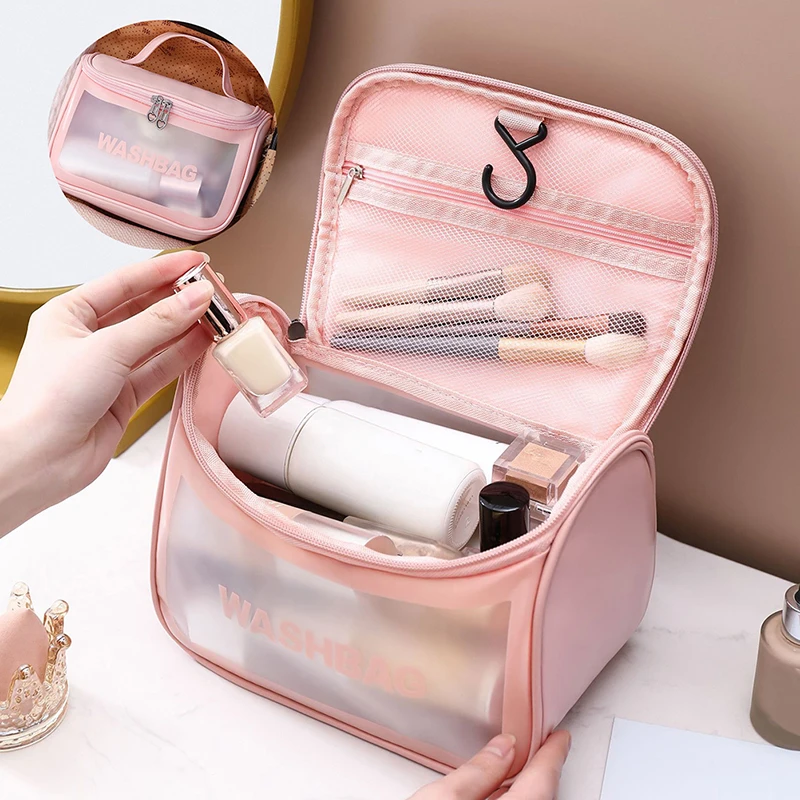 Ins Style Multifunctional Cosmetic Bag for Women Wash Bag Portable Waterproof Swimming Bag Home Travel Storage Bag Case 2022