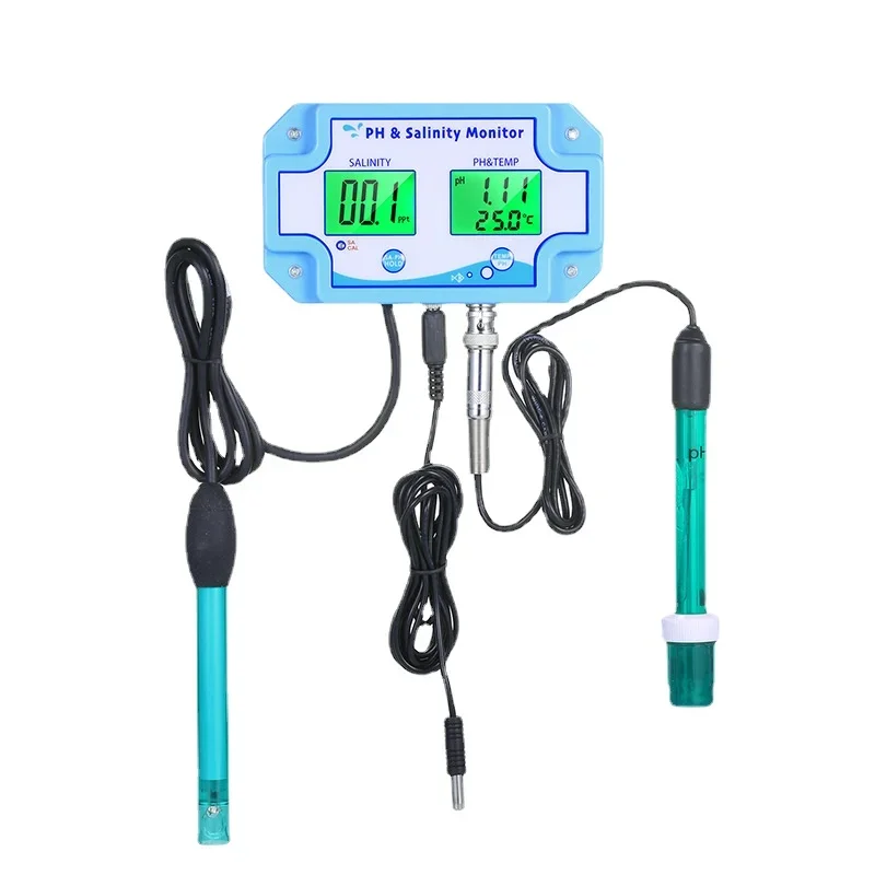 

PH salinity temperature three-in-one online monitor SA-2987 pH detection online salinity detector