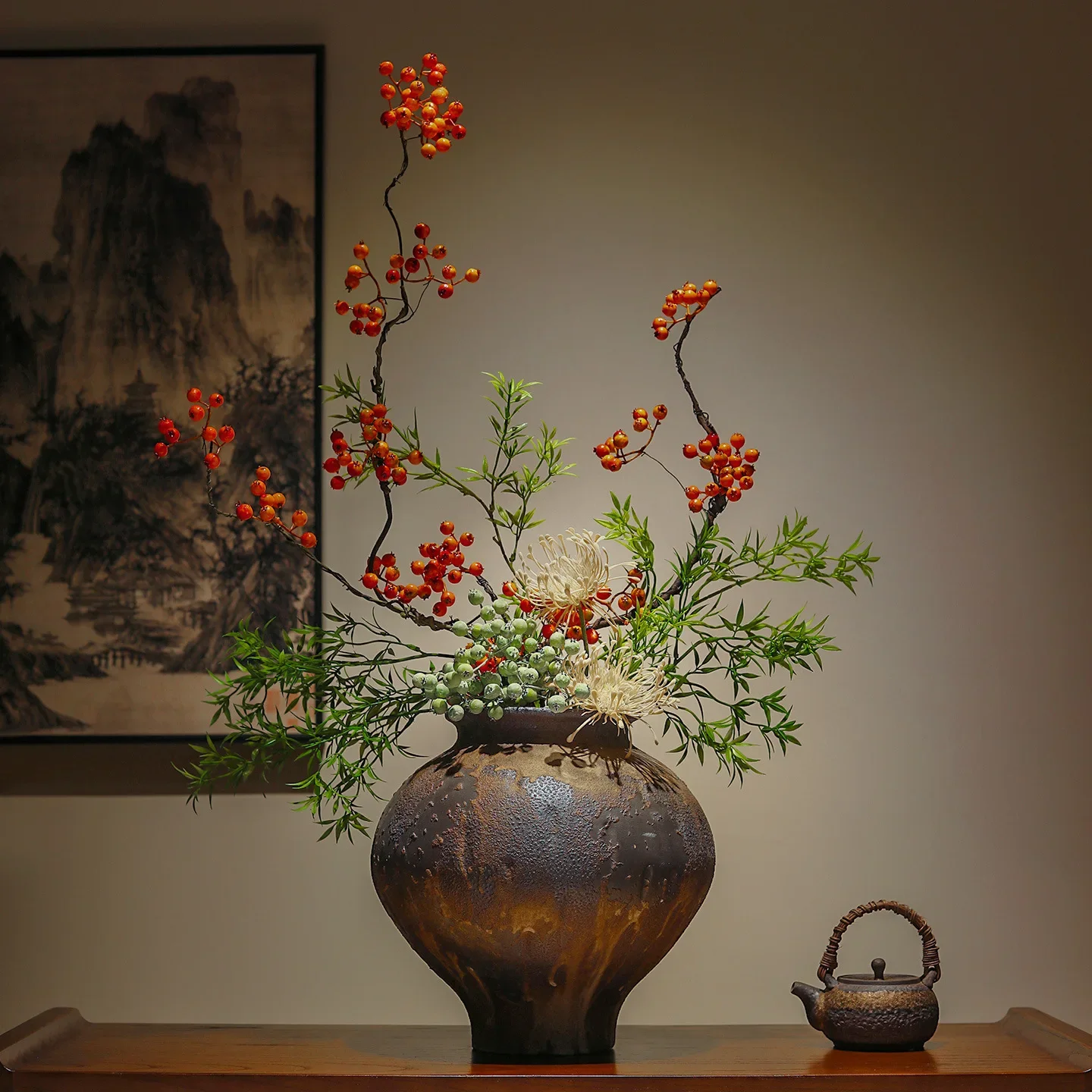 DSAzen vase ornament - decorative piece for entryway, living room, and homestay