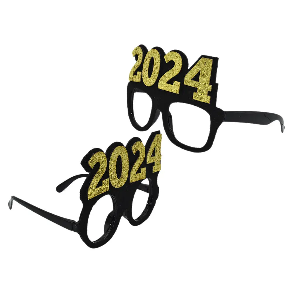 

2 шт. 2024 Модные очки: прочные, износостойкие, с гладкой поверхностью, легкие, удобные. Реквизит для фотосессий на фестивали, вечеринки, Новый год. Новинка.