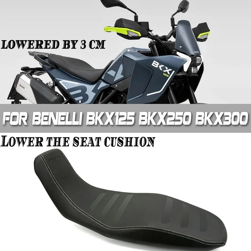 For Benelli BKX125 BKX250 BKX300 BKX S 125 250 300 S Comfort Ride Height Reduction Accessories 30mm Motorcycle Seat Lowering Pad