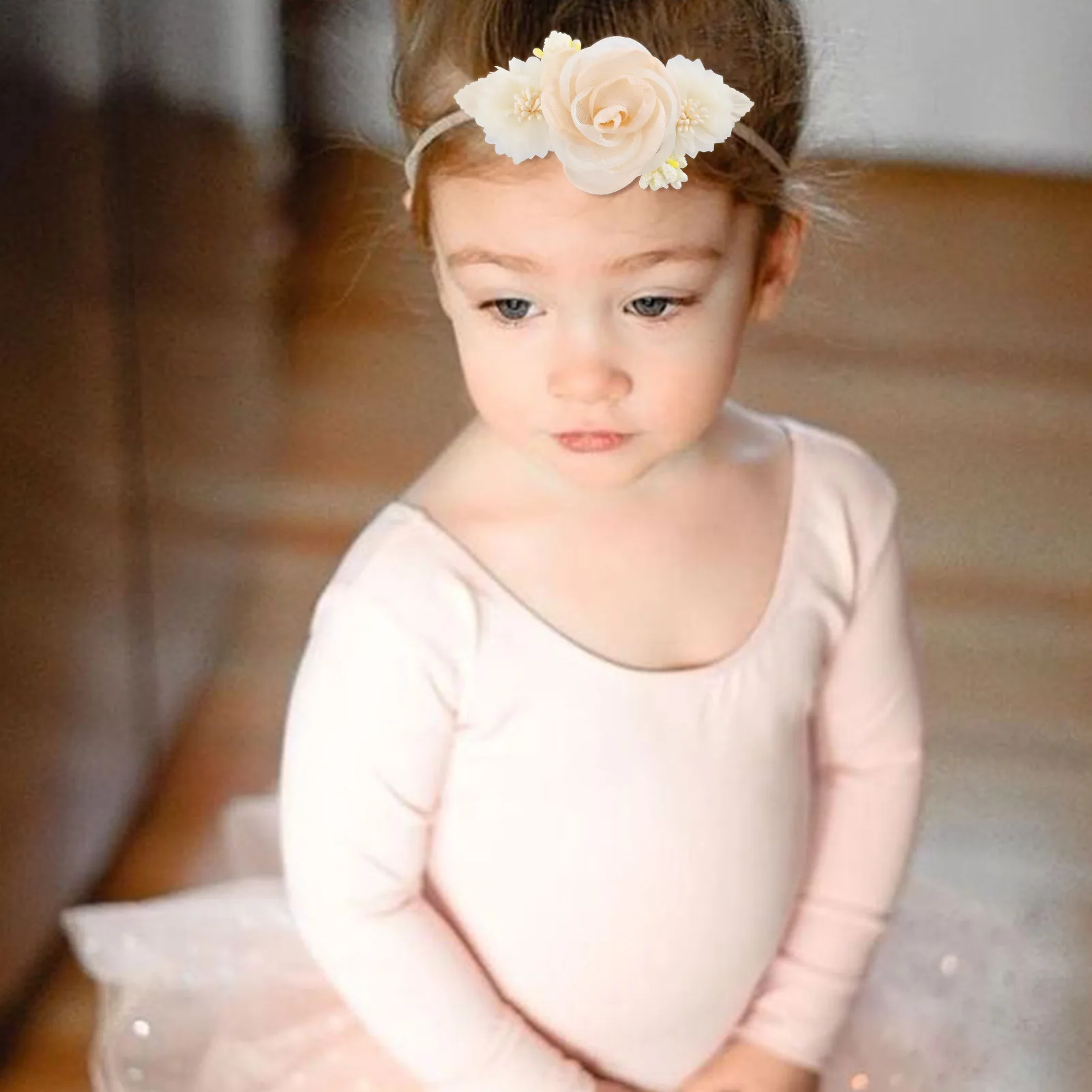 Baby Princess style Flower Headband Headwear baby girl Hair Versatile Baby Flower Hair Dressing Bands 0-6 years old