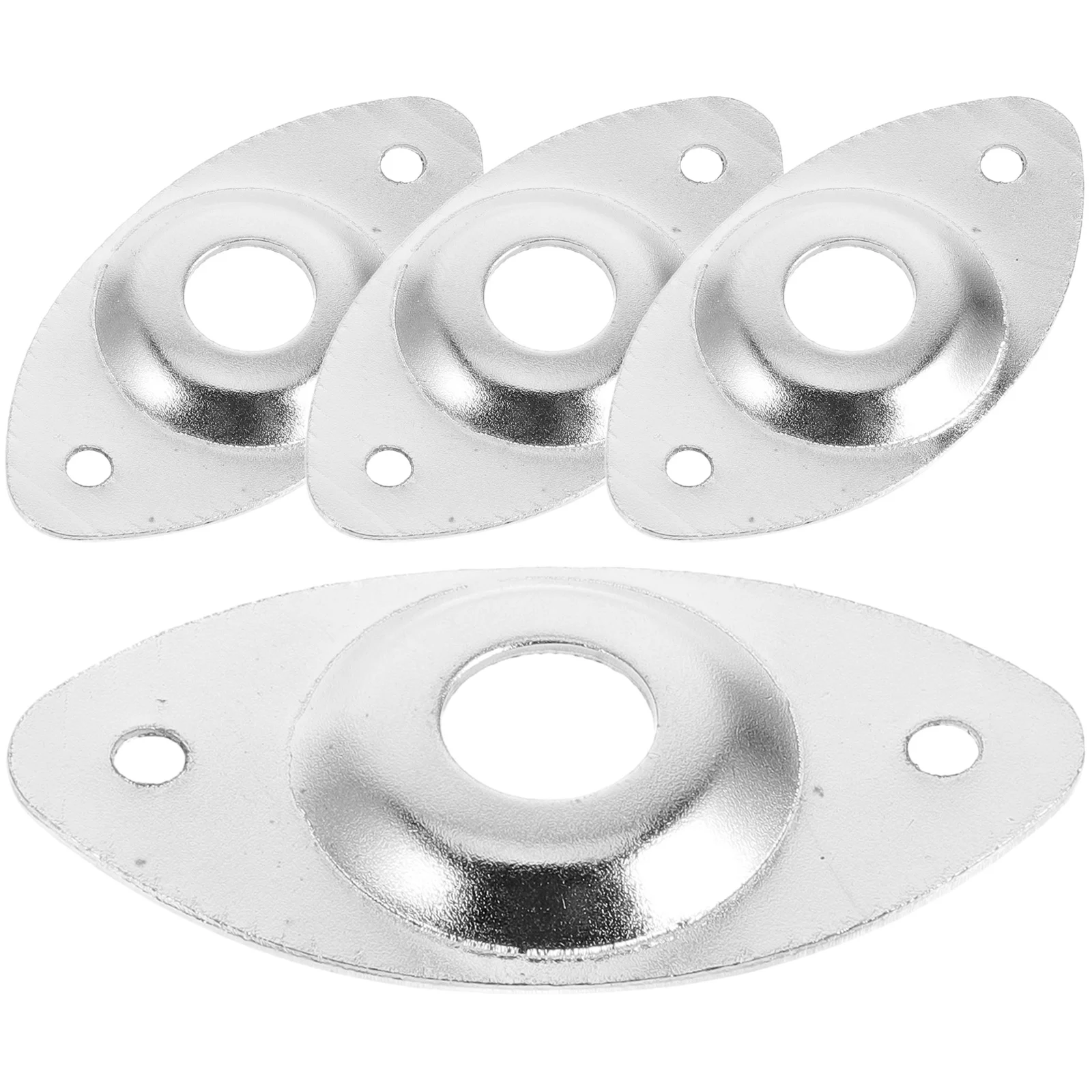 

4pcs Cat Eye Input Jack Plates For Electric Guitar Metal Oval Upgrade Replacement Parts Repair Tool Hardware Accessory