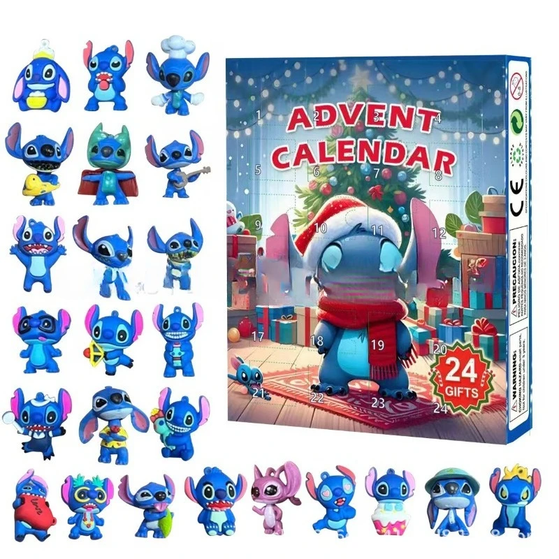 طبعة جديدة ستيتش ستار بيبي عيد الميلاد العد التنازلي التقويم صندوق أعمى 24 هالوين العد التنازلي أنيمي صندوق أعمى