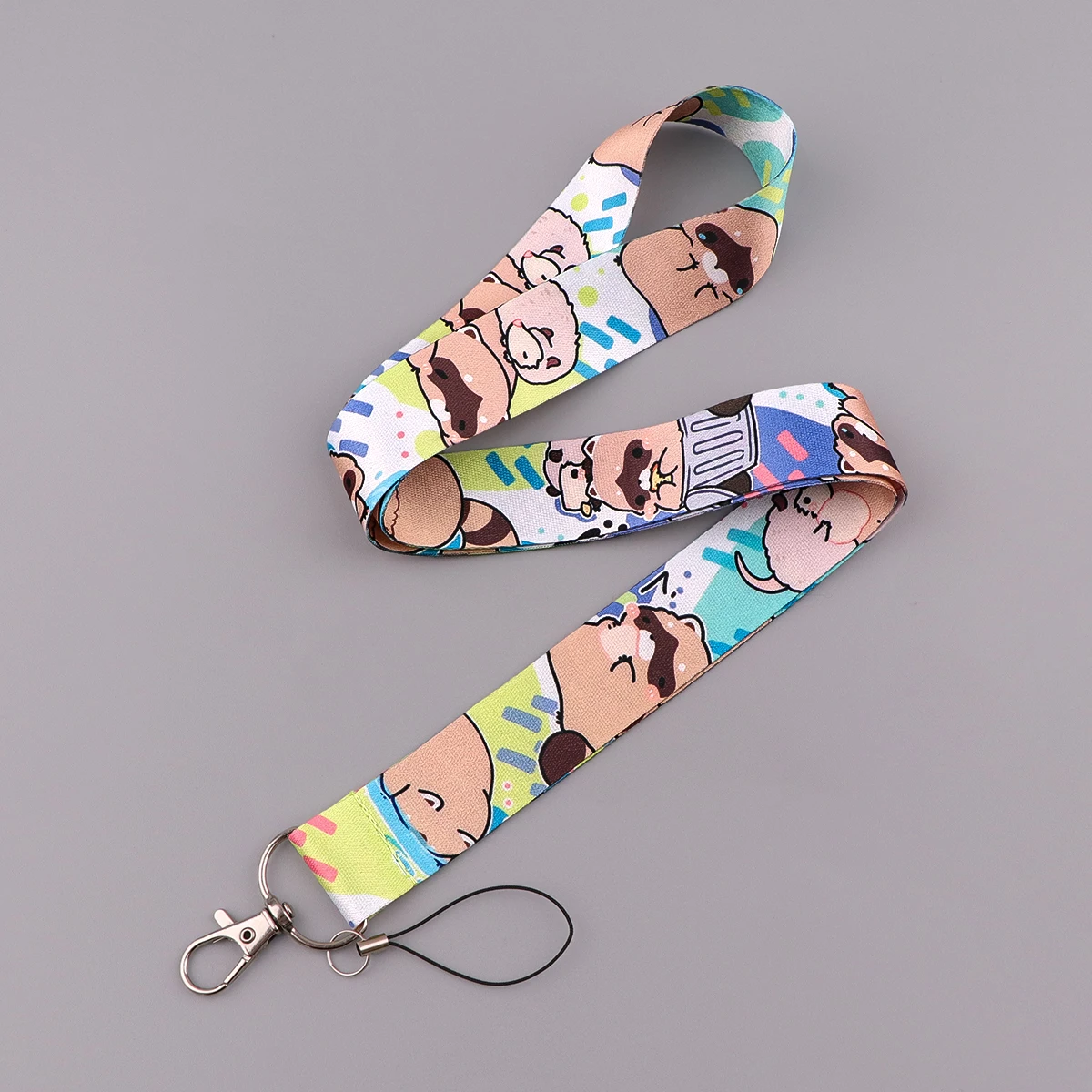 

Cute Raccoon Mobile Phone Lanyard Cartoon Neck Strap Lanyard for ID Card Holder Keys Keychain Hanging Rope Cell Phone Strap