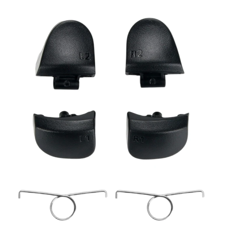 20CB 핸들 버튼 세트 L1L2 R1R2 P5 버전 3 버전 BDM030 게임 컨트롤러 용 스프링 교체 버튼이있는 트리거 버튼