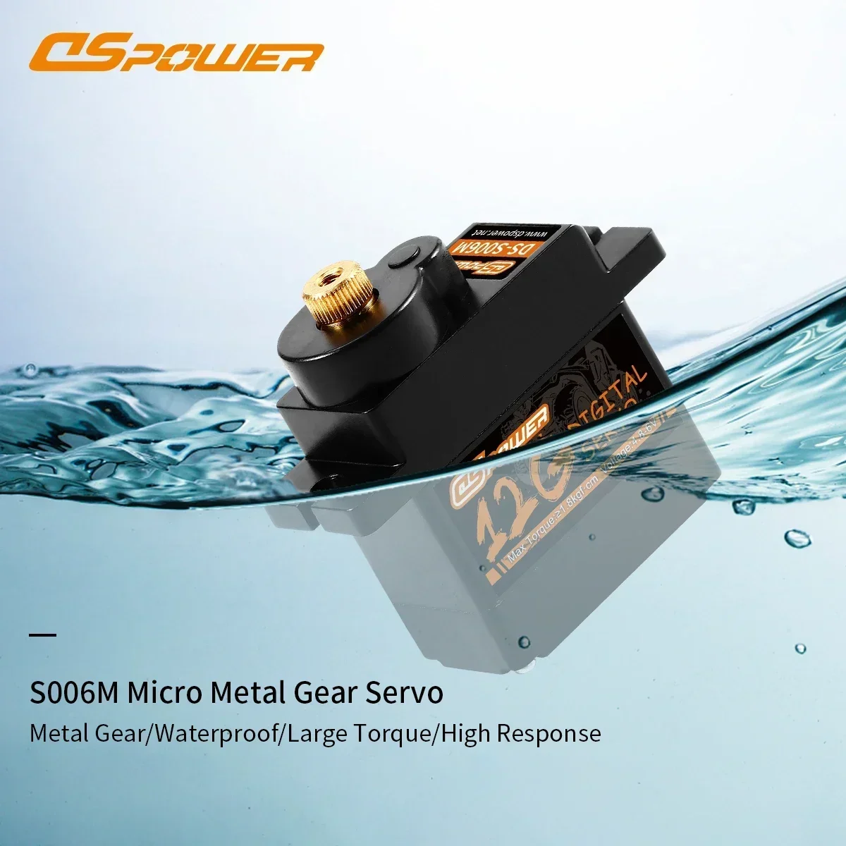 DSpower 12G Metal Gear Waterproof Digital Servo 1.8kg Torque 4.8-6V for RC Mini Car Truck Boat Robot Plane Wltoys Upgrade Parts