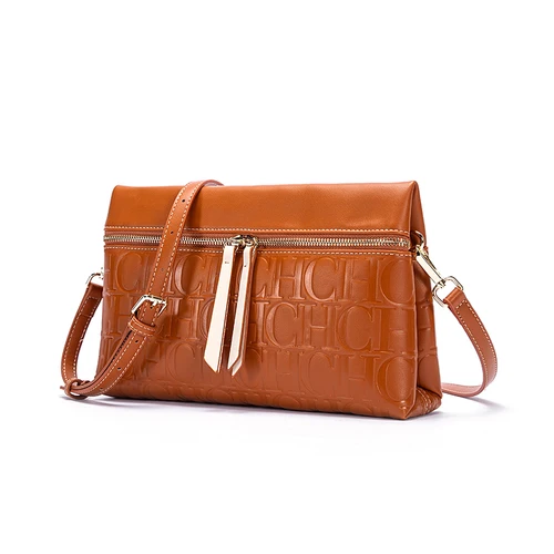 CH-Bolso cruzado para mujer, diseño de estampado de letras de Color puro, bolso de hombro de alta moda para mujer, bolso cuadrado pequeño versátil para ir al trabajo diario