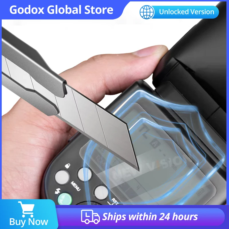 Tempered Glass Waterproof Oilproof Protective Film for Godox V1  V860III V850III TT685II TT600 TT350 V350 Flash XPROII Trigger