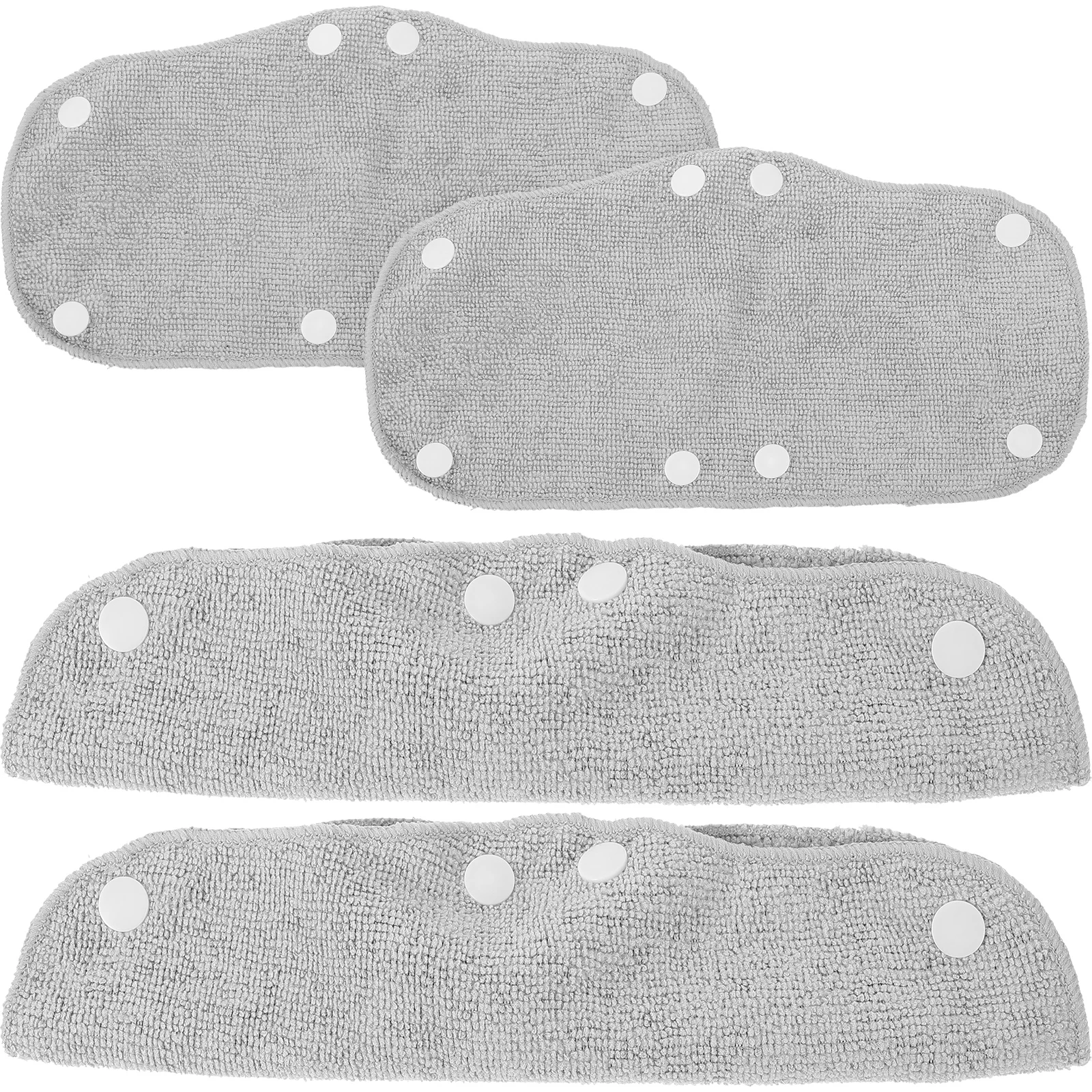 

4pcs Dark Gray Hard Hat Sweatbands Washable Liner 8 Snap Fasteners Safety Accessories Prevent Sweat Falling Keep Face