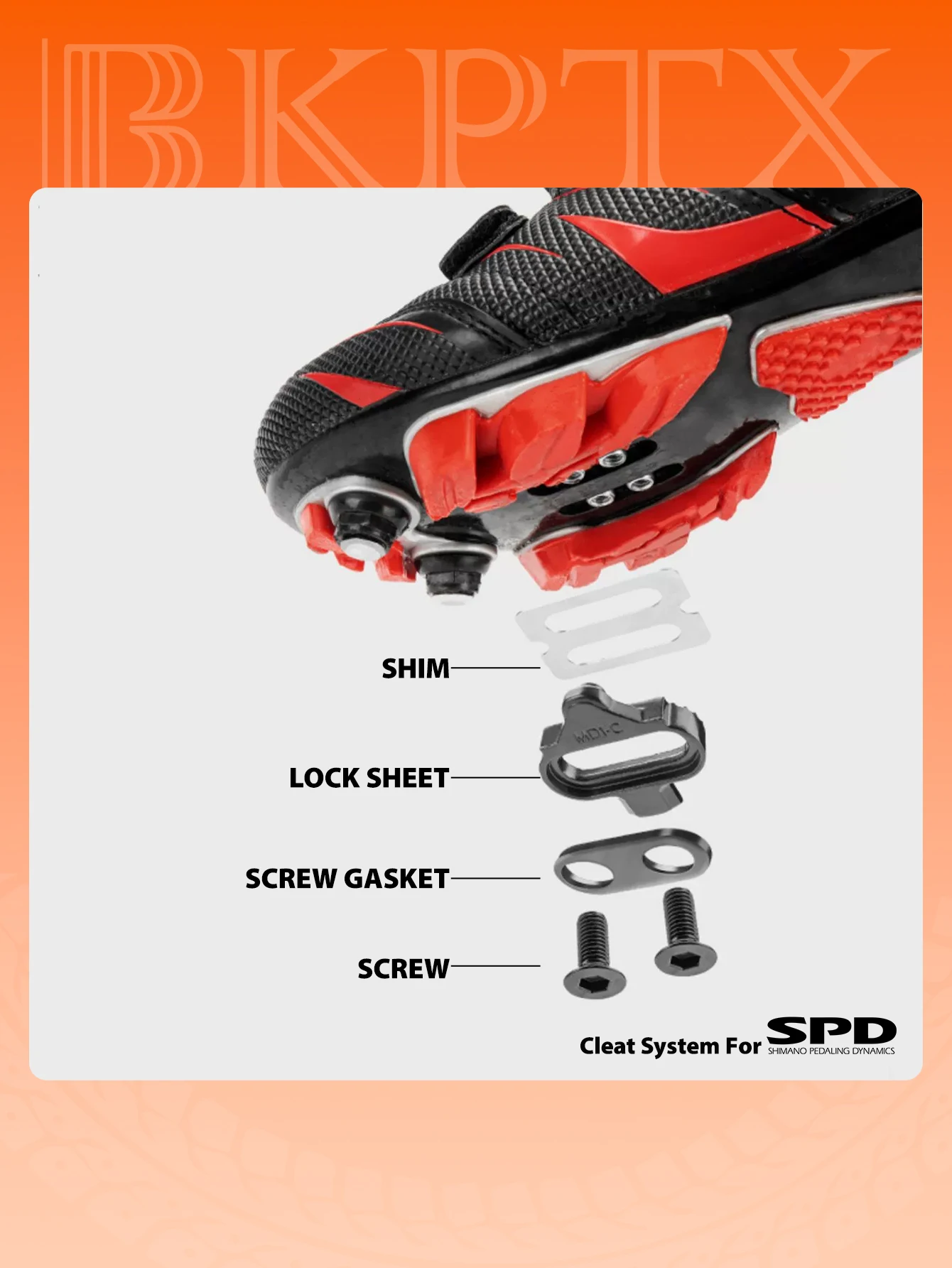 BKPTX M109 MTB Clipless Pedal Set Lock+Flat Pedals Bicycle Parts Double Function Meter Pedalen Platform Mountain Bike Pedals