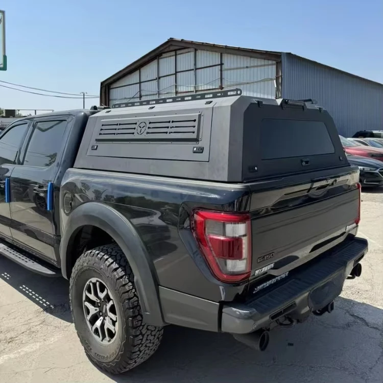 Locking Function Window Waterproof Hardtop Canopy for Toyota Hilux Ford F150 Ram 1500 Nissan Assembled Split Design 6