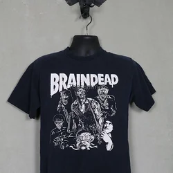 Braindead Horror Movie T Shirt Dead Alive Tee Shirt Zombie Peter Jackson Evil Dead Cult Film Brain Dead 1997