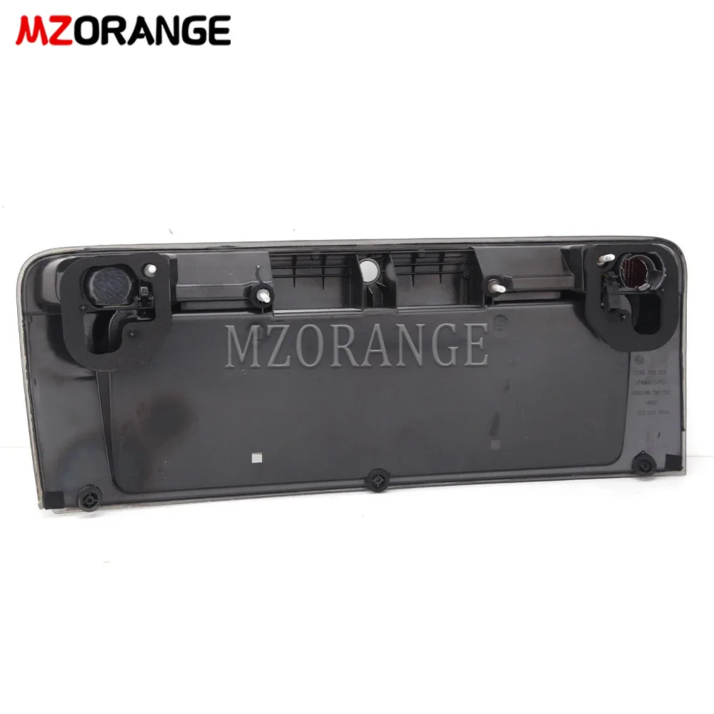 For Audi A6 C5 1998 -2004 Rear License Plate Number Light Frame ABS Black license plate Cover Holder Spare Parts 4C5945695A