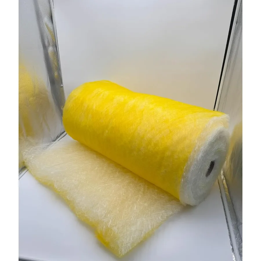 لفة فلتر عادم الألياف الزجاجية شديدة التحمل مصممة لتطبيقات كشك الرش الصناعية التي تقدم جزيئات متفوقة