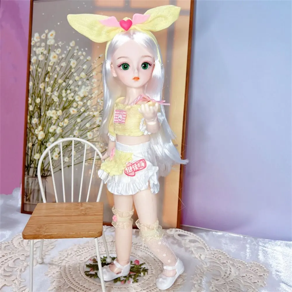 with Clothes BJD Dolls 3D Eyes Dress Up Simulated Eye Hinge Doll Simulated Eye Colorful Removable Joints Doll Kids Toy