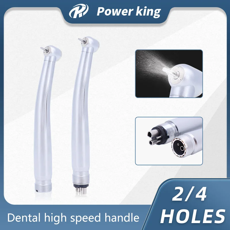 3 Water Spray Dentist High Rotation Push Button Dental Pen Ceramic Bearing High Speed Piece Dentistry Stainless 2Hole 4Hole